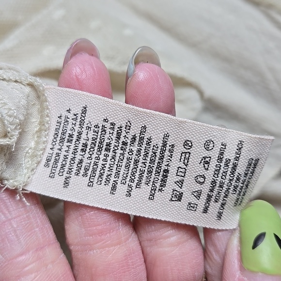 Free People Flowy Bell Sleeve Top - Size Medium - Picture 11 of 14